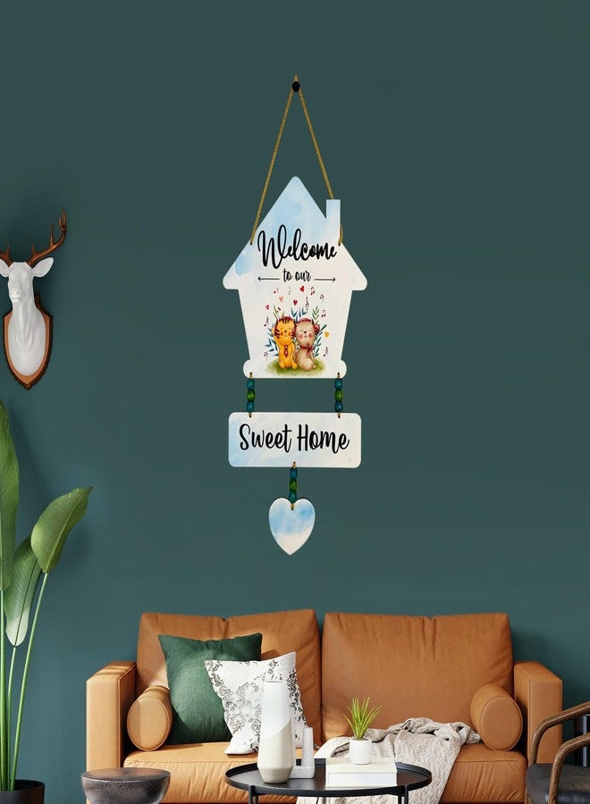 BookYourGIFT ديكور حائط خشبي فاخر "مرحباً بكم" - Image 3